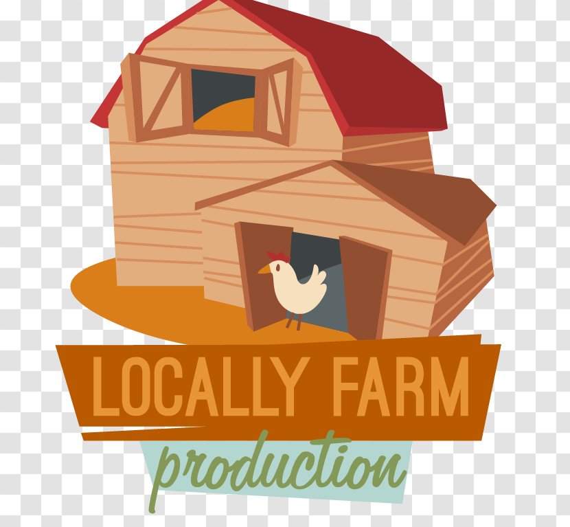 Chicken Farm Logo Food - Text - Playful House Vector Material Transparent PNG