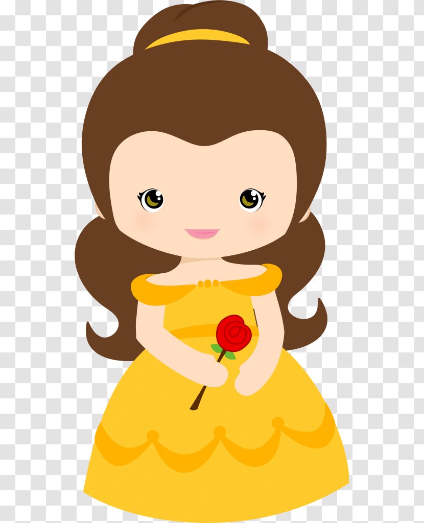 Belle Beast Rapunzel Merida Disney Princess - Infant - Cute Girls Transparent PNG