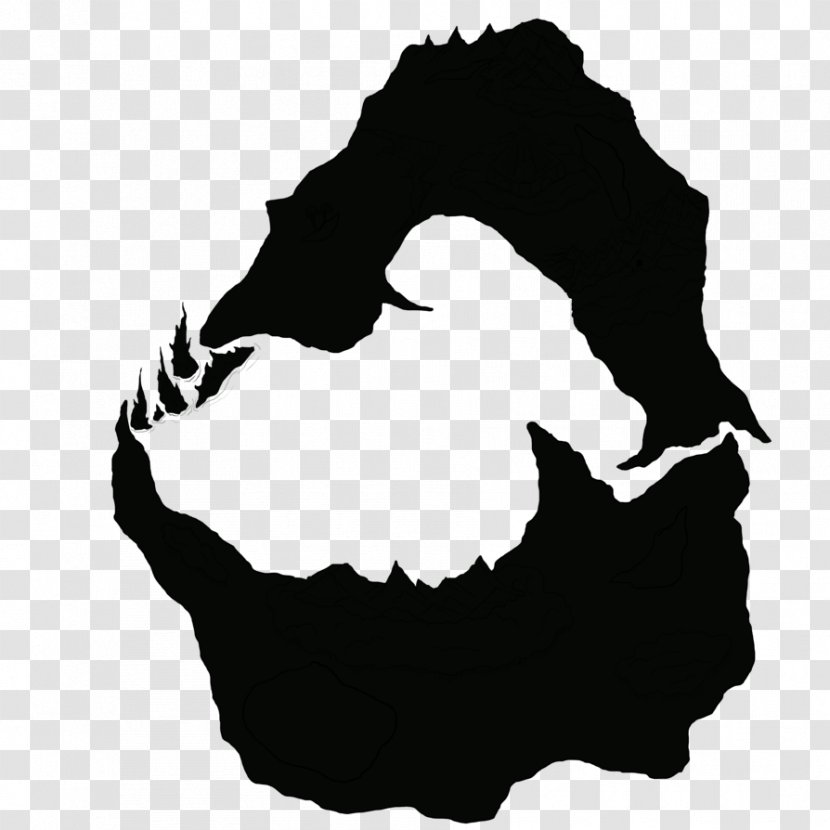 Black Silhouette White Animal Clip Art Transparent PNG