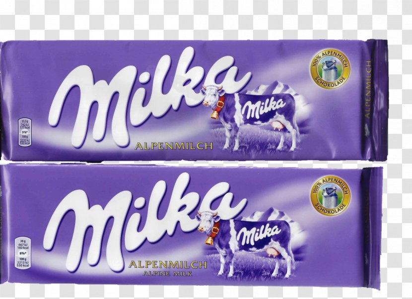 Chocolate Bar Milka Cream - Milk Transparent PNG
