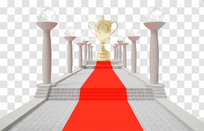 Free HD Material To Pull The Red Carpet Trophy - Rgb Color Model Transparent PNG