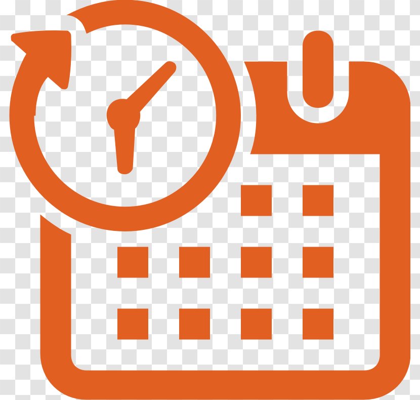Google Calendar Time & Attendance Clocks Date - Agenda - Orange Transparent PNG