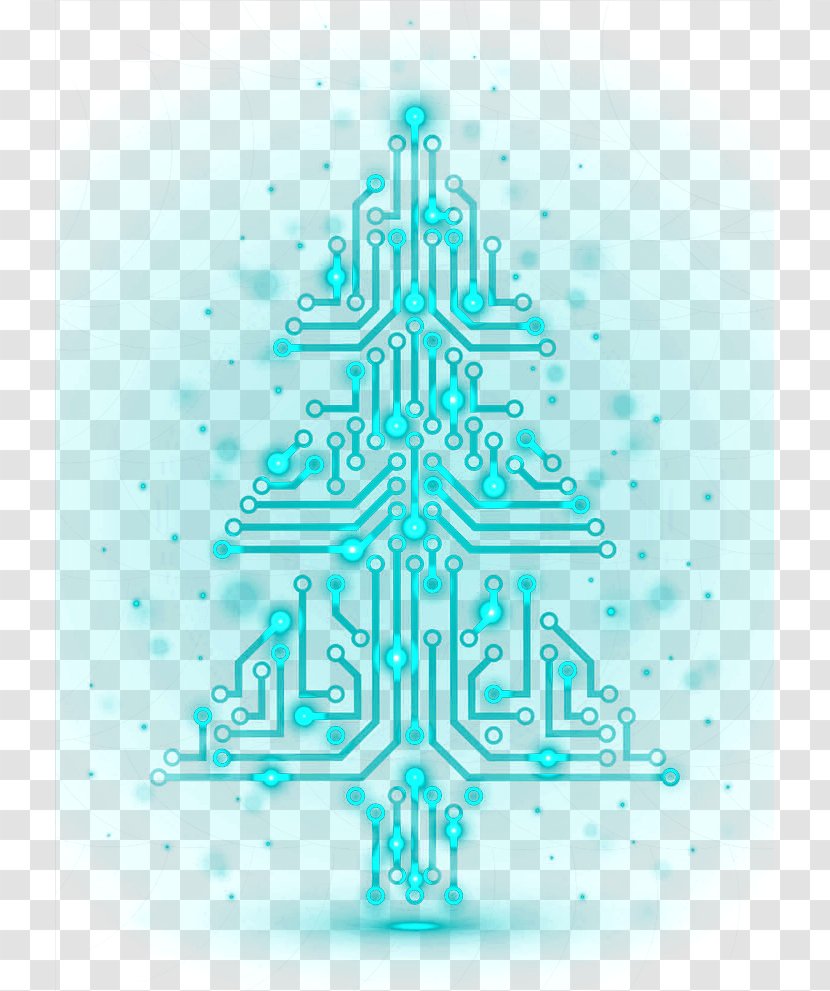 Chip Abstract Christmas Tree - Pattern - Symmetry Transparent PNG