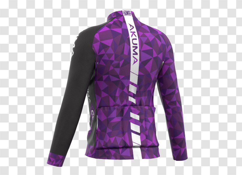 Sleeve Jacket Outerwear - Purple - Cycling Club Transparent PNG