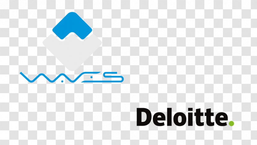 Logo Waves Platform Deloitte Initial Coin Offering Cryptocurrency - Text Transparent PNG