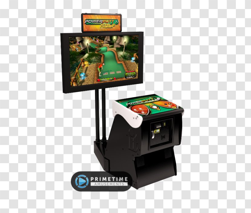 Arcade Game Silver Strike Bowling Golden Tee Golf Amusement - Electronic Device - Putt Transparent PNG