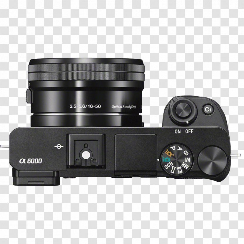 Sony α6000 NEX Mirrorless Interchangeable-lens Camera E PZ 16-50mm F/3.5-5.6 OSS - Interchangeable Lens Transparent PNG