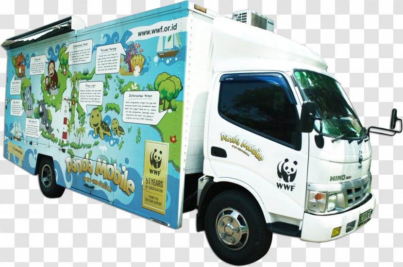 Giant Panda World Wide Fund For Nature Car Commercial Vehicle Truck - Menjadi Indonesia Transparent PNG
