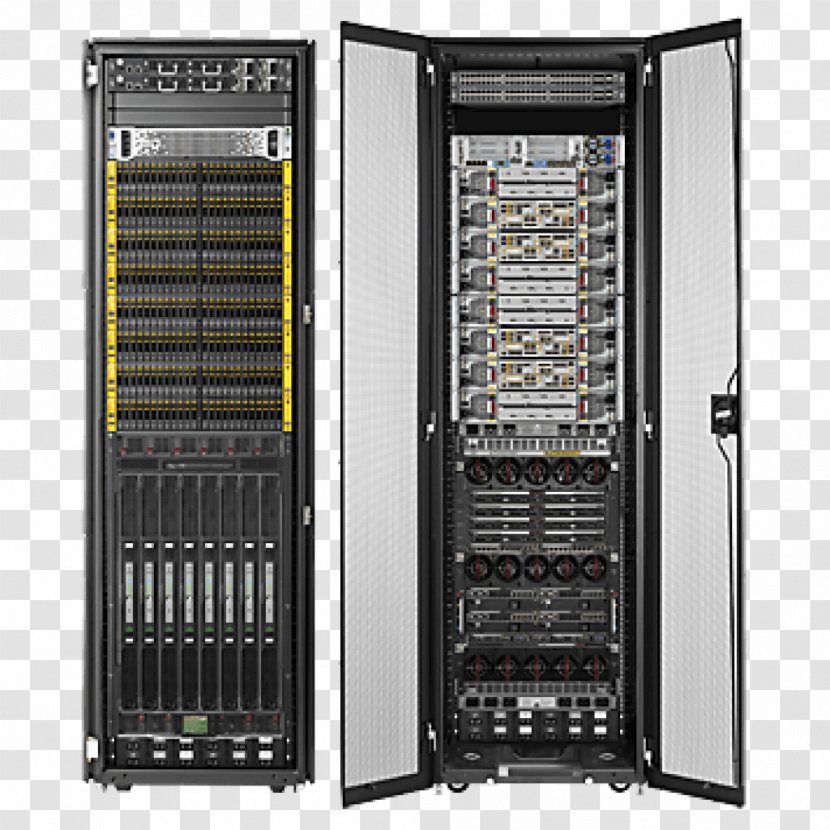 Computer Servers Hewlett-Packard Hewlett Packard Enterprise HP Converged Systems SAP HANA - Disk Array - Rack Server Transparent PNG