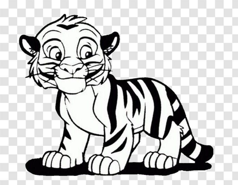 Bengal Tiger Coloring Book Lion Cuteness Child - Small To Medium Sized Cats Transparent PNG
