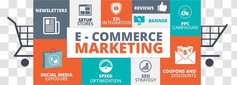 Digital Marketing E-commerce Business Services - Banner - Ecommerce Transparent PNG