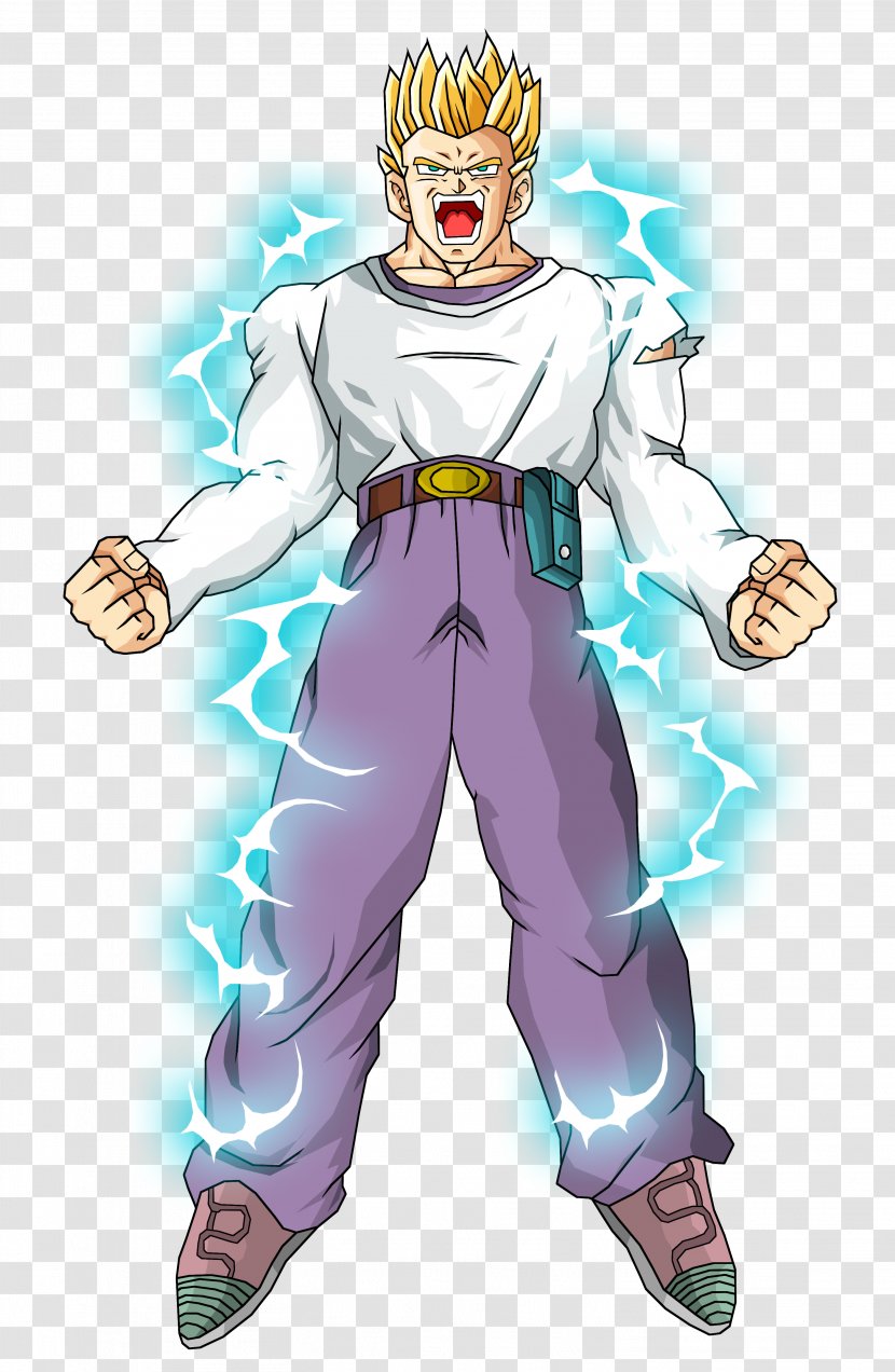 Goten Trunks Gohan Vegeta Goku - Silhouette - Dragon Ball Transparent PNG