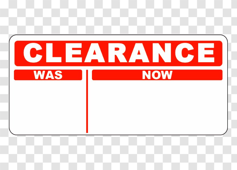 Sticker Label Sales Swing Tag Retail - Signage - Clearance Transparent PNG