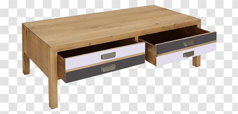 Coffee Tables Drawer Angle Desk - Rustic Table Transparent PNG