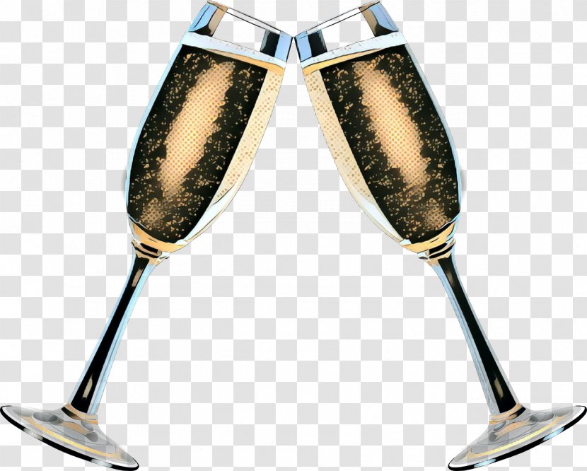 New Years Eve Party - Champagne Stemware - Glasses Drink Transparent PNG