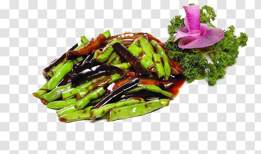 Zakuski Vegetarian Cuisine Common Bean - Salad - Eggplant Beans Transparent PNG