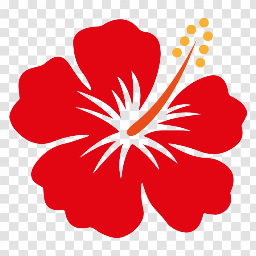 Hawaii Shoeblackplant Flower Clip Art - Mallow Family - Hibiscus Transparent PNG