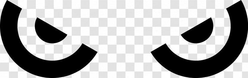 Eye Clip Art - Monochrome - Angry Emoji Transparent PNG