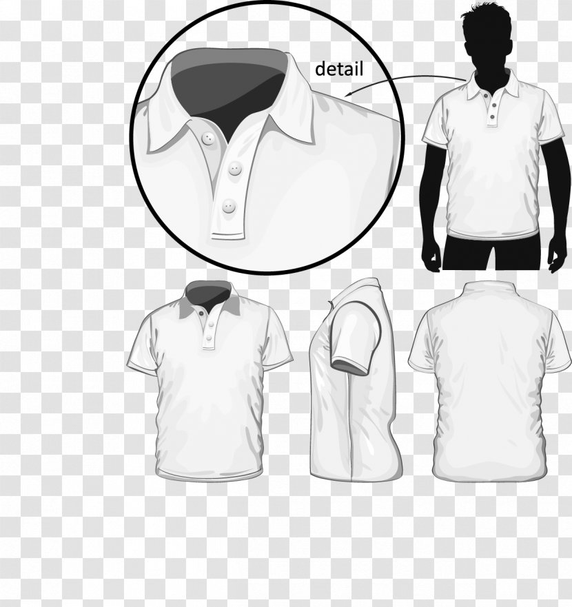 T-shirt Polo Shirt Sleeve Dress - Joint - Vector Work Clothes Transparent PNG