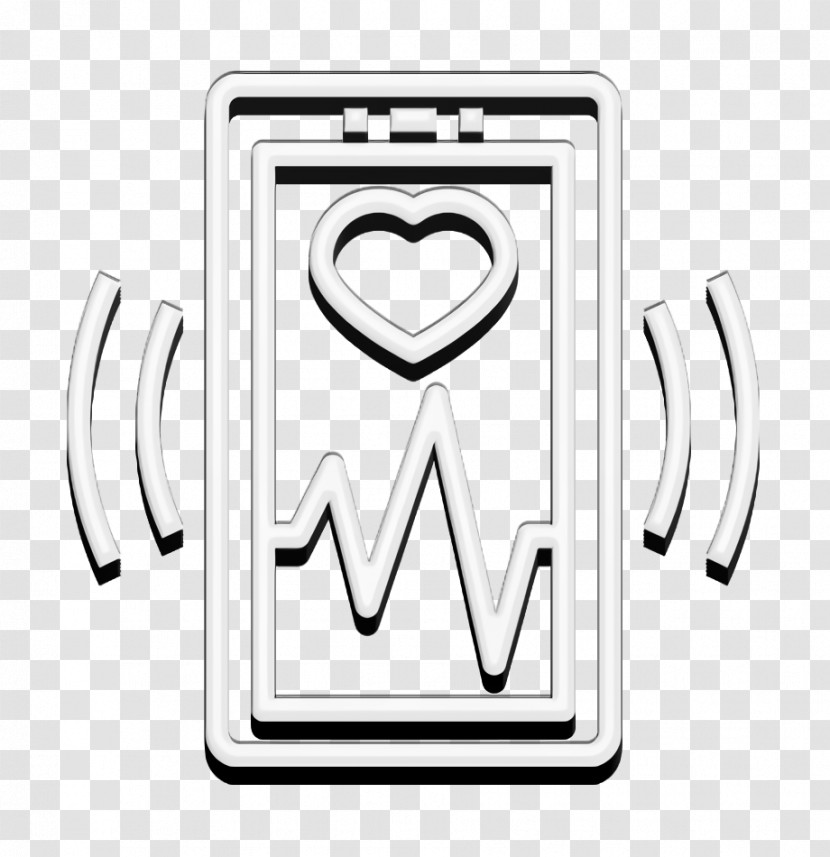 Heart Monitoring Icon App Icon Mobile Interface Icon Transparent PNG