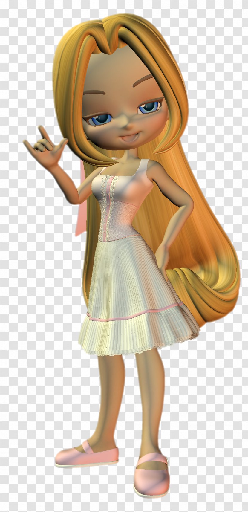 Brown Hair Fairy Cartoon Figurine - Silhouette Transparent PNG