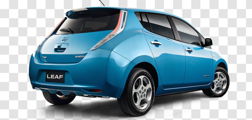 Electric Vehicle Car 2018 Nissan LEAF Charging Station - Blue Transparent PNG