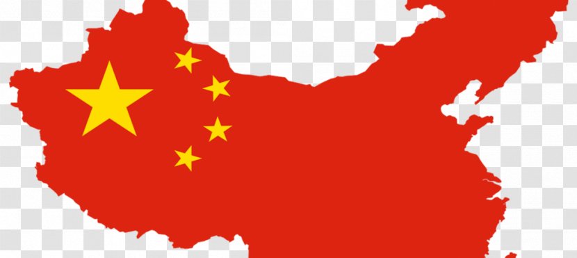 Flag Of China Map National - Heart Transparent PNG