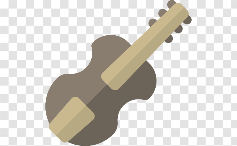 Guitar Violin Musical Instrument String Icon - Silhouette Transparent PNG