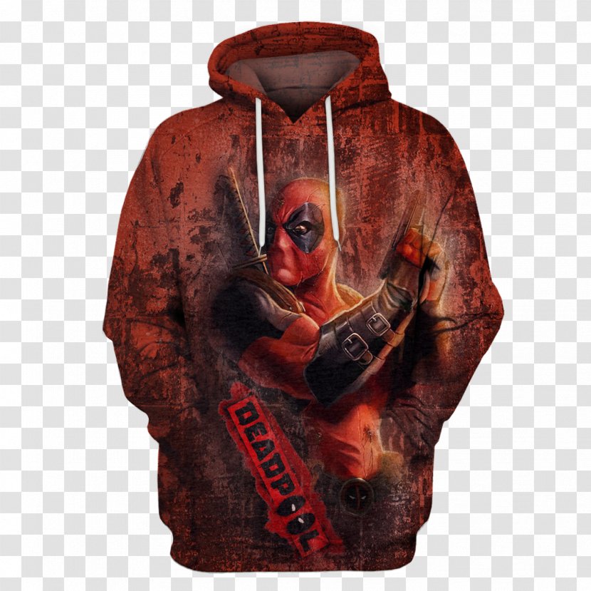 Hoodie T-shirt Clothing Sweater Sleeve - Deadpool 2 Dvd Cover Transparent PNG