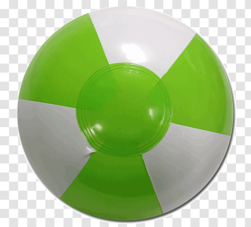 Plastic Green Beach Ball Transparent PNG