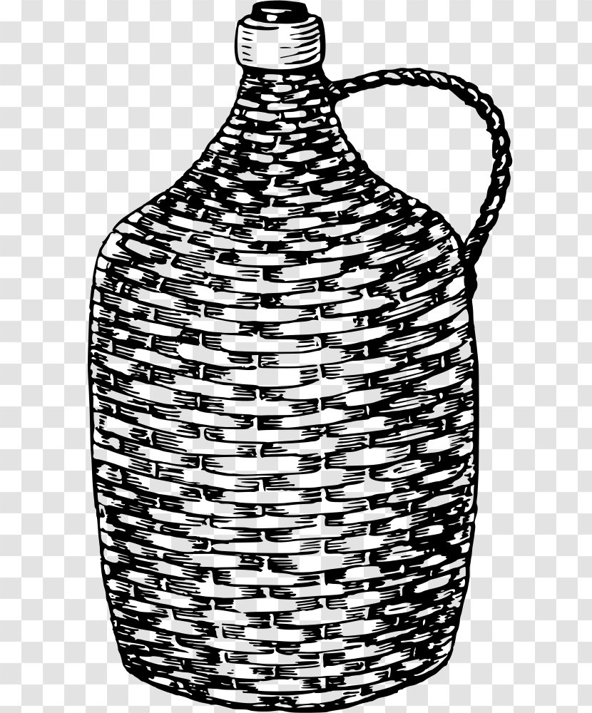 Beer Wine Carboy Clip Art - Monochrome Photography Transparent PNG