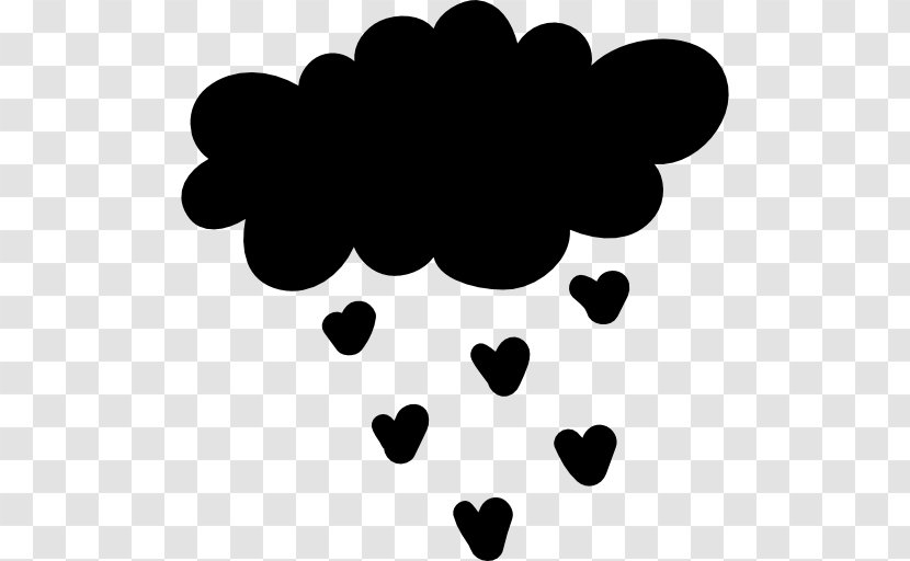 Cloud Drawing - Monochrome Photography - Heart-shaped Clouds Transparent PNG