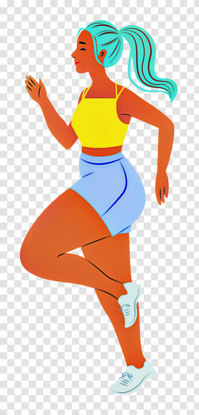 Running Sport Girl Transparent PNG