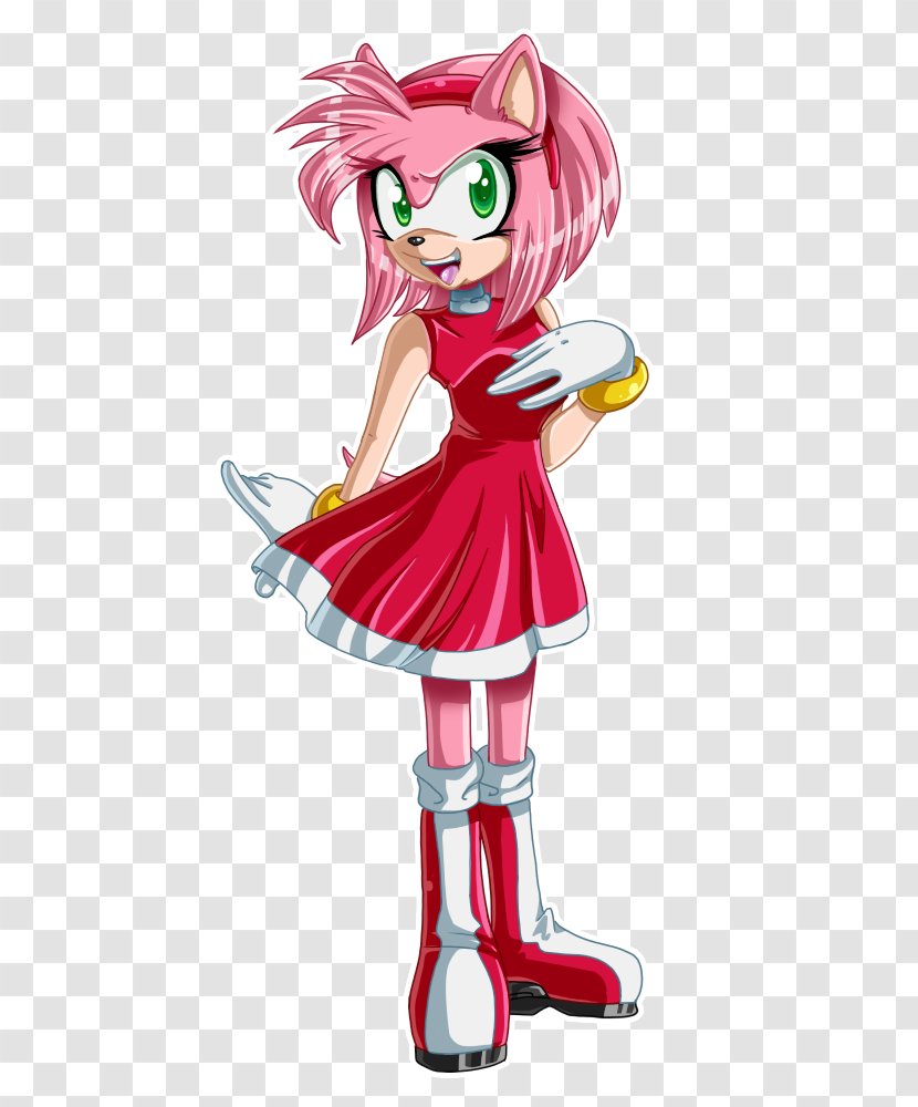Amy Rose Sonic The Hedgehog Ariciul And Secret Rings Metal - Frame Transparent PNG