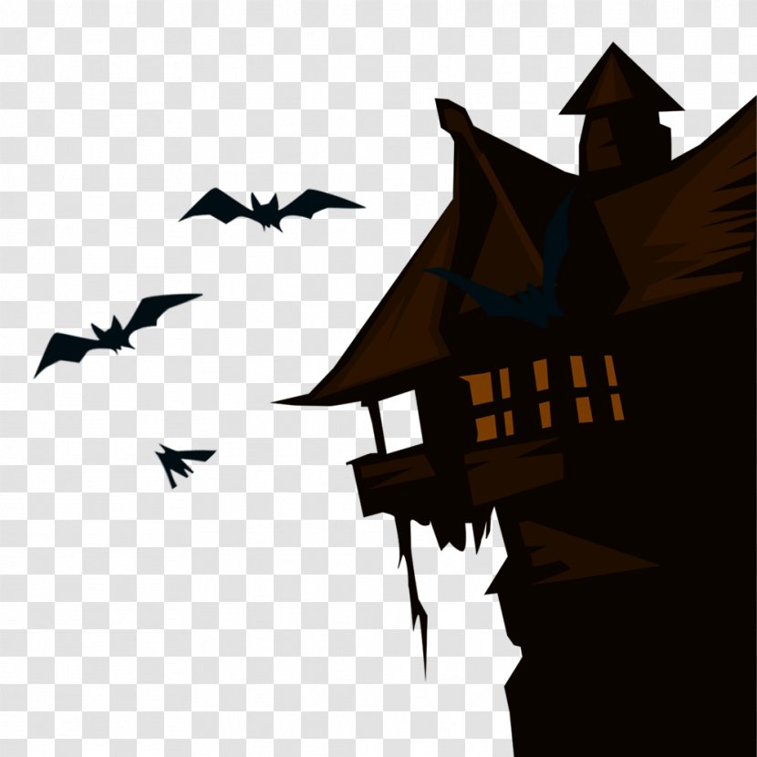 Casa Loma Halloween House - With Ghost Transparent PNG