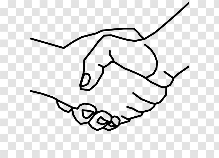 Handshake Clip Art - Monochrome - Hand Transparent PNG