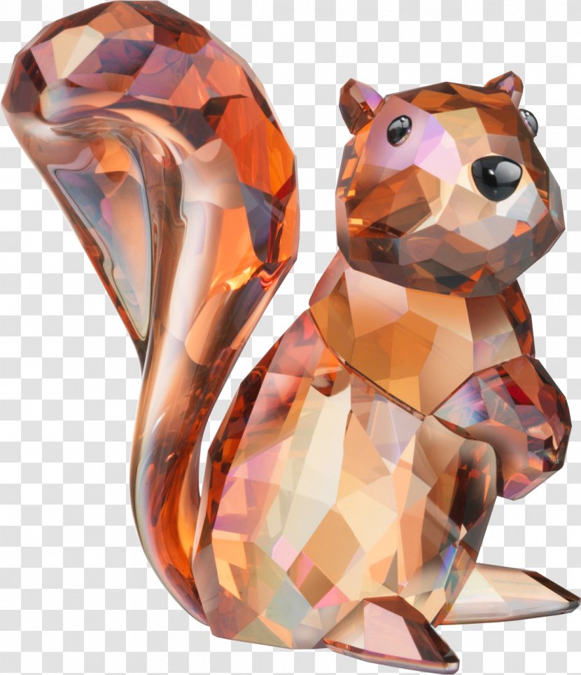 Crystal Swarovski AG Cygnini Bomboniere Figurine - Squirrel Transparent PNG