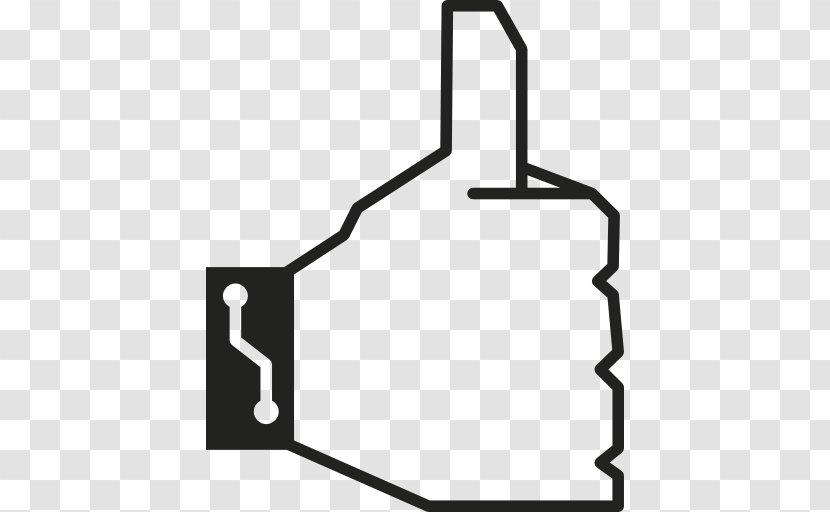 Thumb Signal Hand Symbol - Black - Like Gesture Transparent PNG
