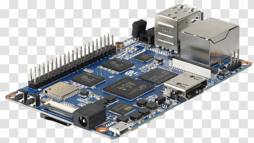 Banana Pi Single-board Computer Allwinner Technology Multi-core Processor - Semiconductor Transparent PNG