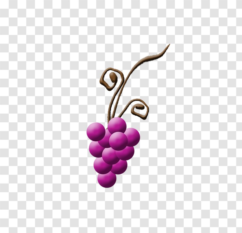 Grape Vigne Fruit - Pink - A Bunch Of Grapes Transparent PNG