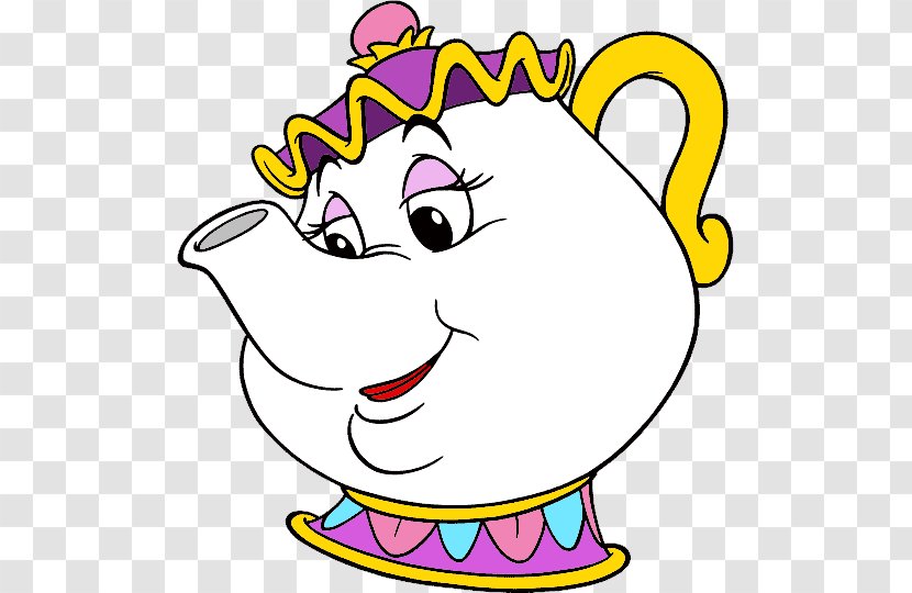 Mrs Potts Beauty And The Beast Belle Cogsworth Fictional Character Transparent Png
