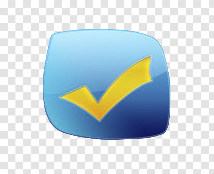 Yellow Blue Icon - Background Hook Tag Transparent PNG