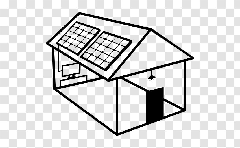 Solar Power Panels Energy Electricity Photovoltaics - Renewable - Roofs Vector Transparent PNG