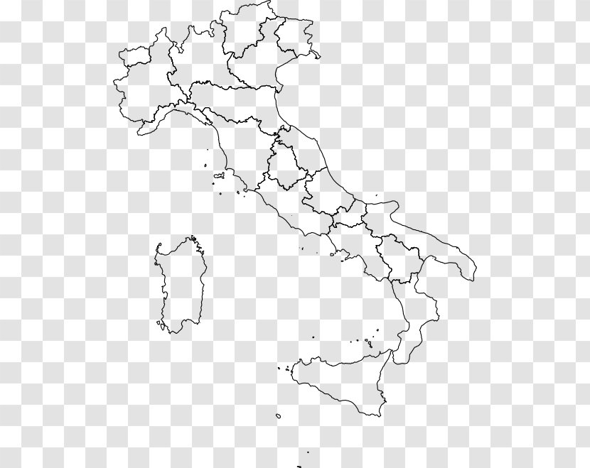 Regions Of Italy Marche Vector Map - Tree Transparent PNG
