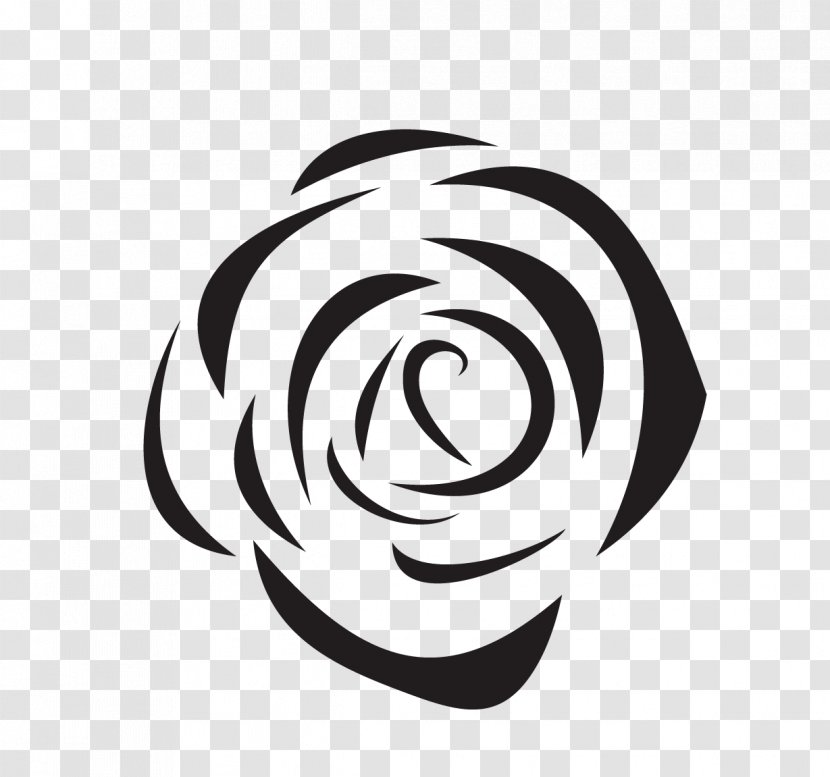 Beach Rose Black And White Flower - Red Transparent PNG