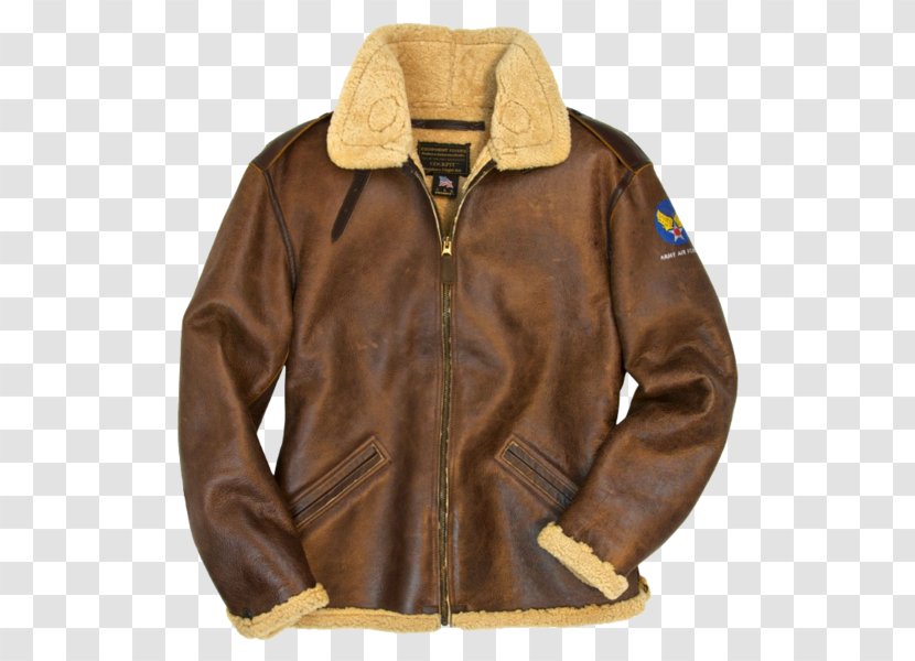 Flight Jacket Shearling Sheepskin A-2 - Textile Transparent PNG