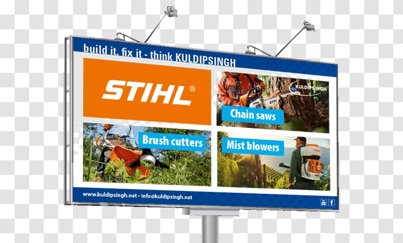 Air Filter Stihl Chainsaw Display Advertising - Media Transparent PNG