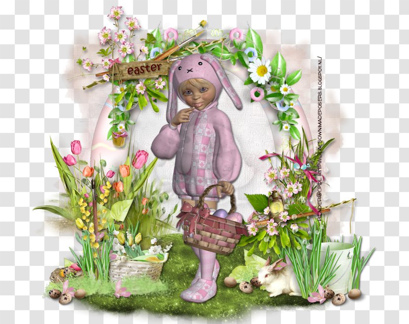 Floral Design Easter Character Fiction - Lavender Transparent PNG