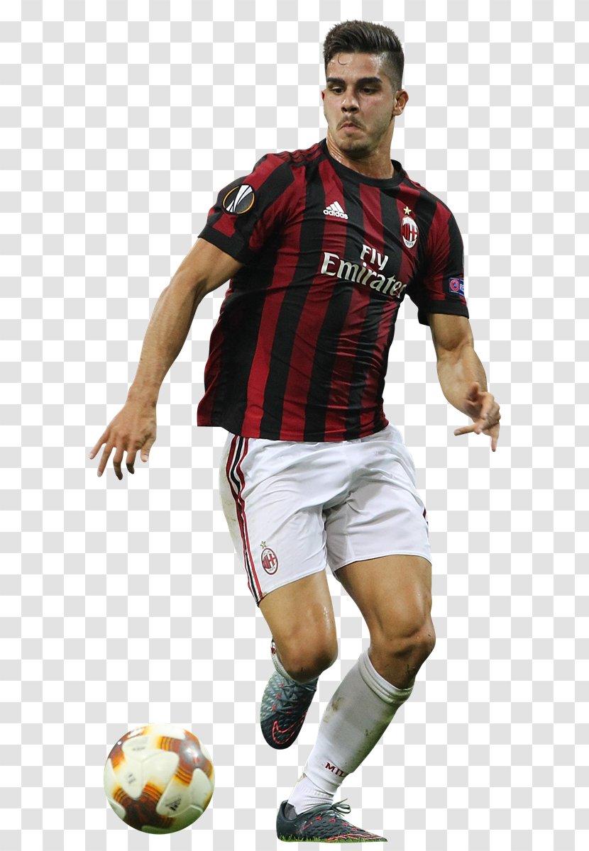 André Silva A.C. Milan Football Player Jersey - Clothing Transparent PNG