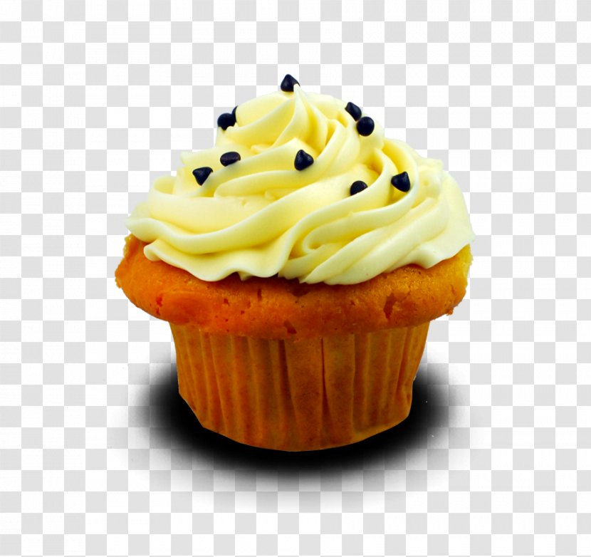Cupcake Torte Muffin Buttercream Fruit - Whipped Cream - Vanilla Transparent PNG
